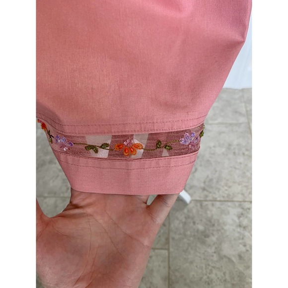 Rebecca Taylor Cotton Blend Dress with Embroidered Mesh Embellishment 8 - Picture 3 of 12